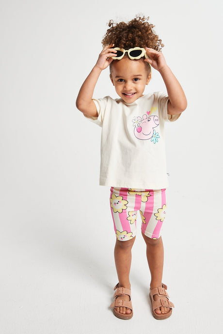 Girls Peppa Pig T-shirt & Shorts Set - Brand Threads