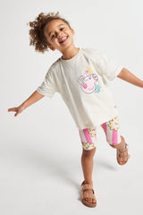 Girls Peppa Pig T-shirt & Shorts Set - Brand Threads