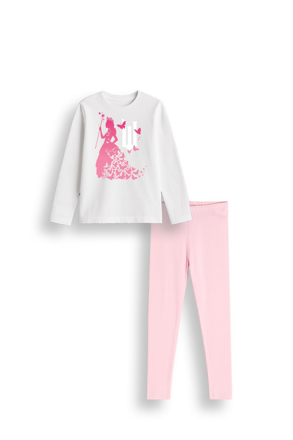 Girls Pink And White Wicked Pyjamas - Brand Threads