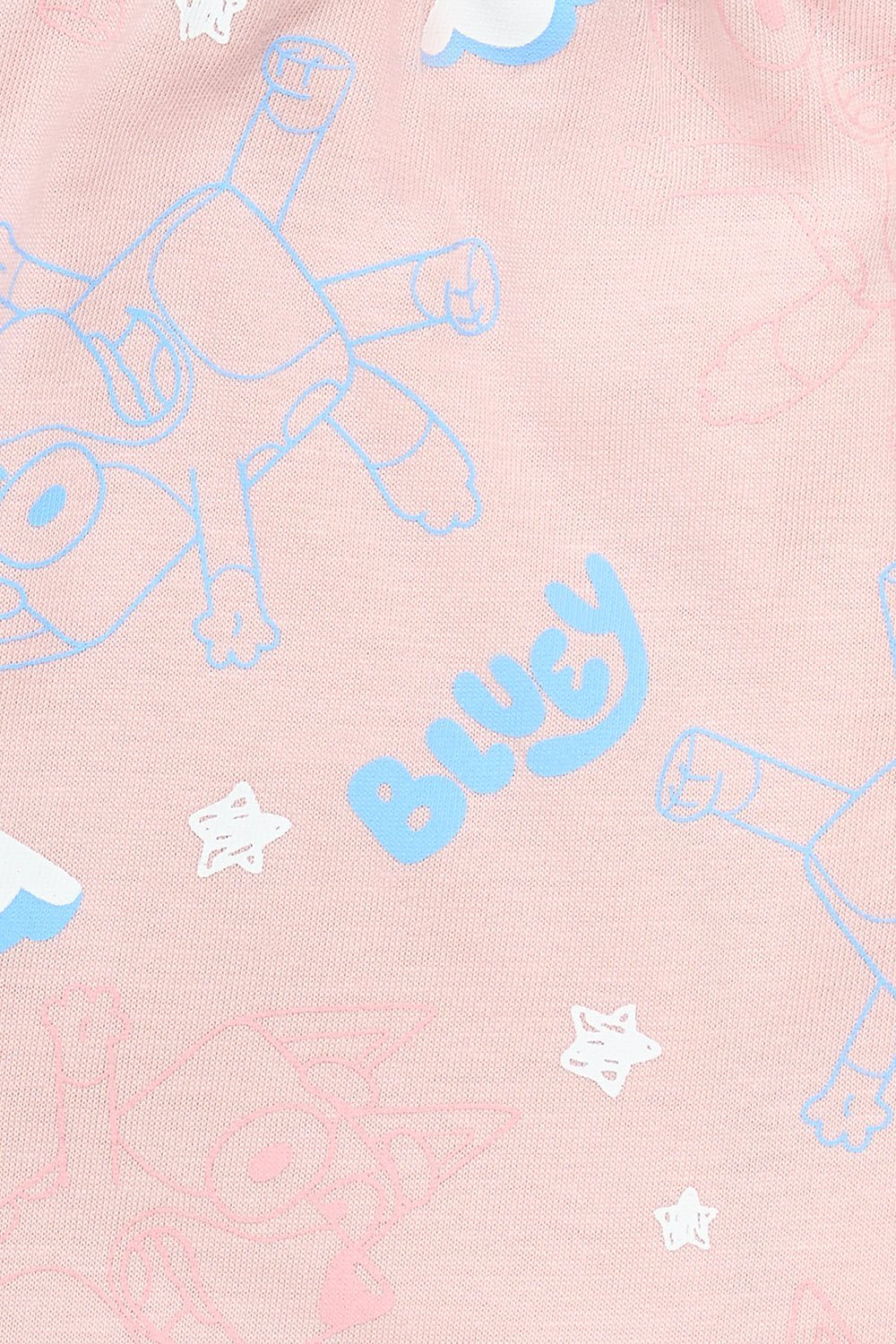 Girls Pink Bluey Hug Time Pyjamas - Brand Threads