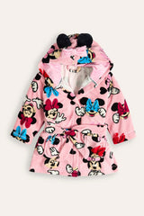 Girls Pink Minnie Mouse Dressing Gown - Brand Threads