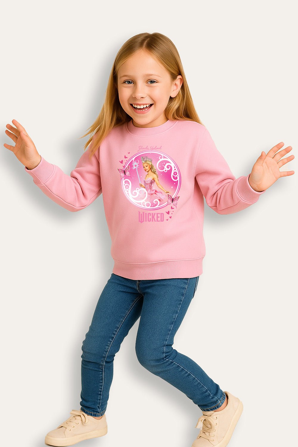 Girls Pink Wicked Sweatshirt - Brand Threads