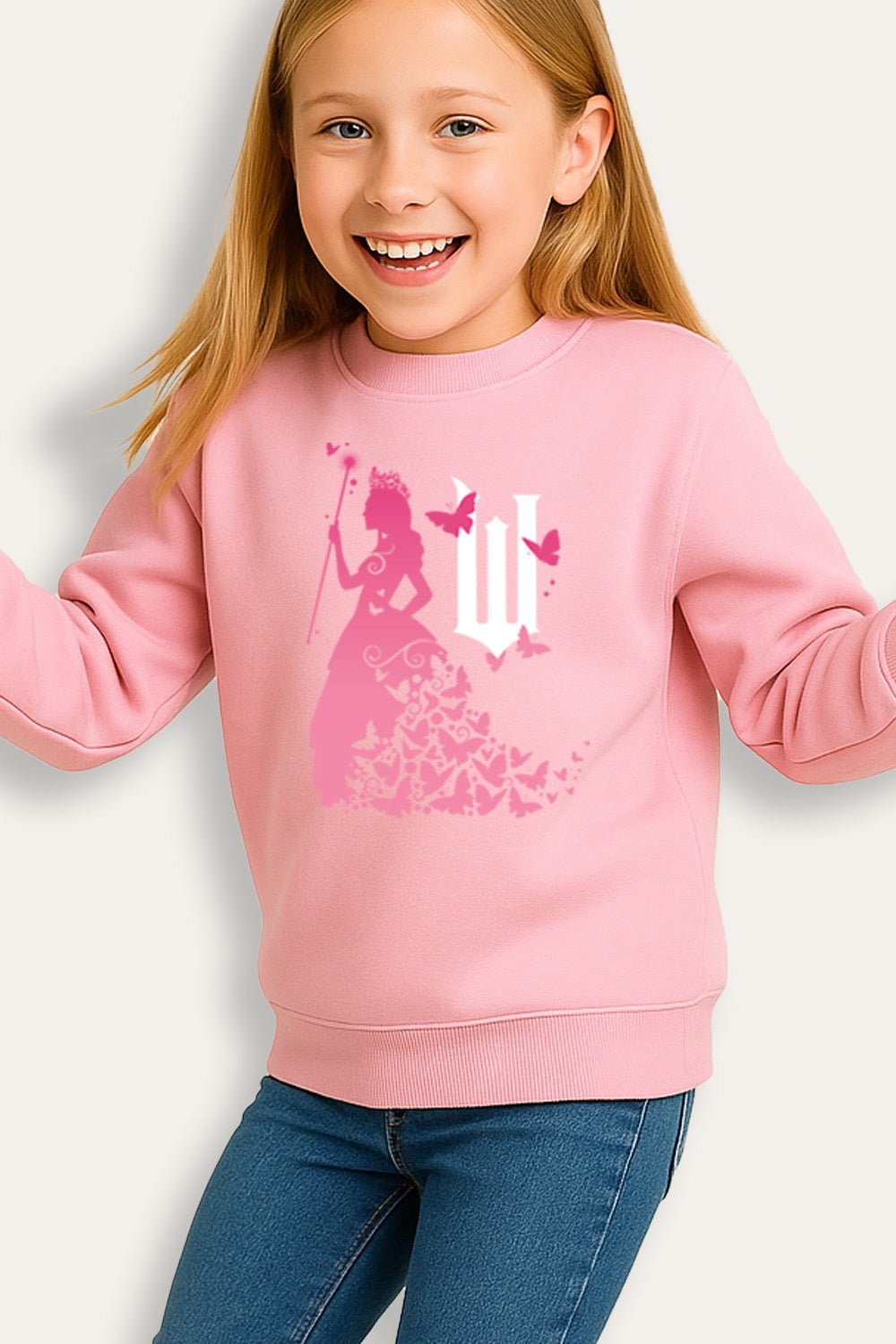 Girls Pink Wicked Sweatshirt - Brand Threads