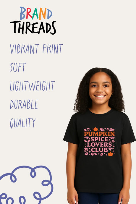 Girls Pumpkin Spice Lover T-Shirt - Brand Threads