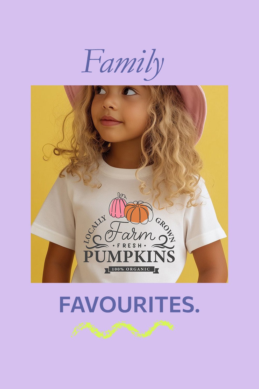 Girls T-Shirt – Farm Fresh Pumpkins Autumn Graphic Tee - Brand Threads
