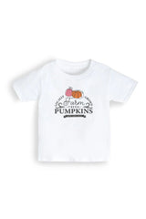 Girls T-Shirt – Farm Fresh Pumpkins Autumn Graphic Tee - Brand Threads