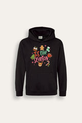 Girls “’Tis The Season” Christmas Hoodie - Brand Threads
