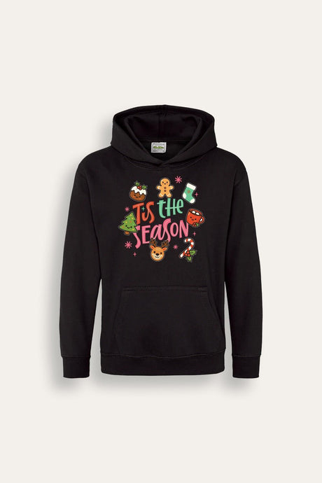 Girls “’Tis The Season” Christmas Hoodie - Brand Threads