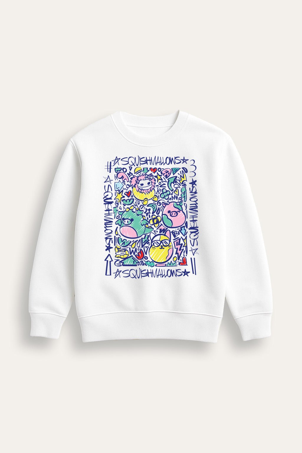Girls White Squishmallows Sweatshirt - Brand Threads