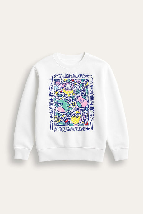 Girls White Squishmallows Sweatshirt - Brand Threads