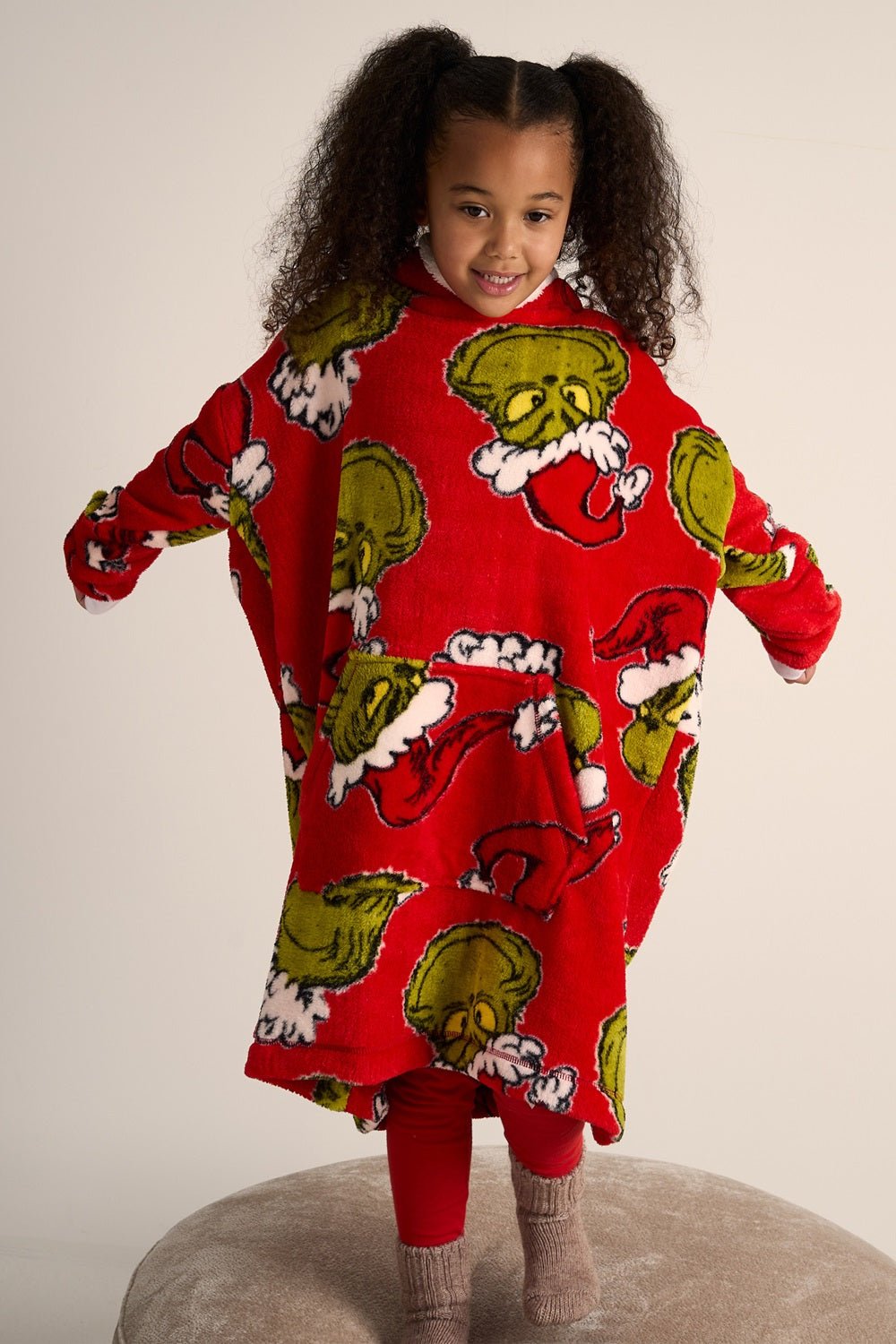 Grinch Kids Hoodie Blanket - Brand Threads