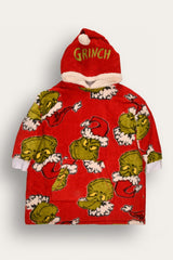 Grinch Kids Hoodie Blanket - Brand Threads