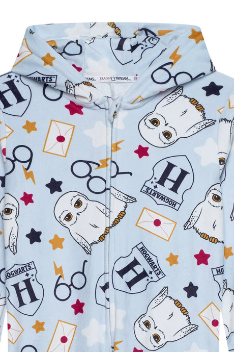 Harry Potter Girls Fleece Onesie - Brand Threads