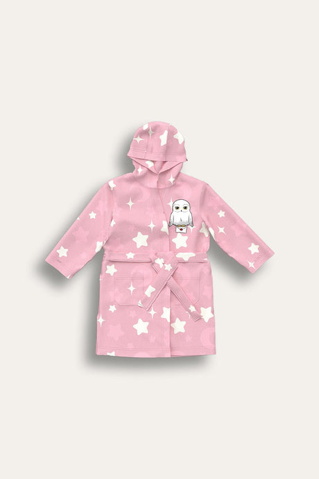Harry Potter Girls Hedwig Fleece Robe - Brand Threads
