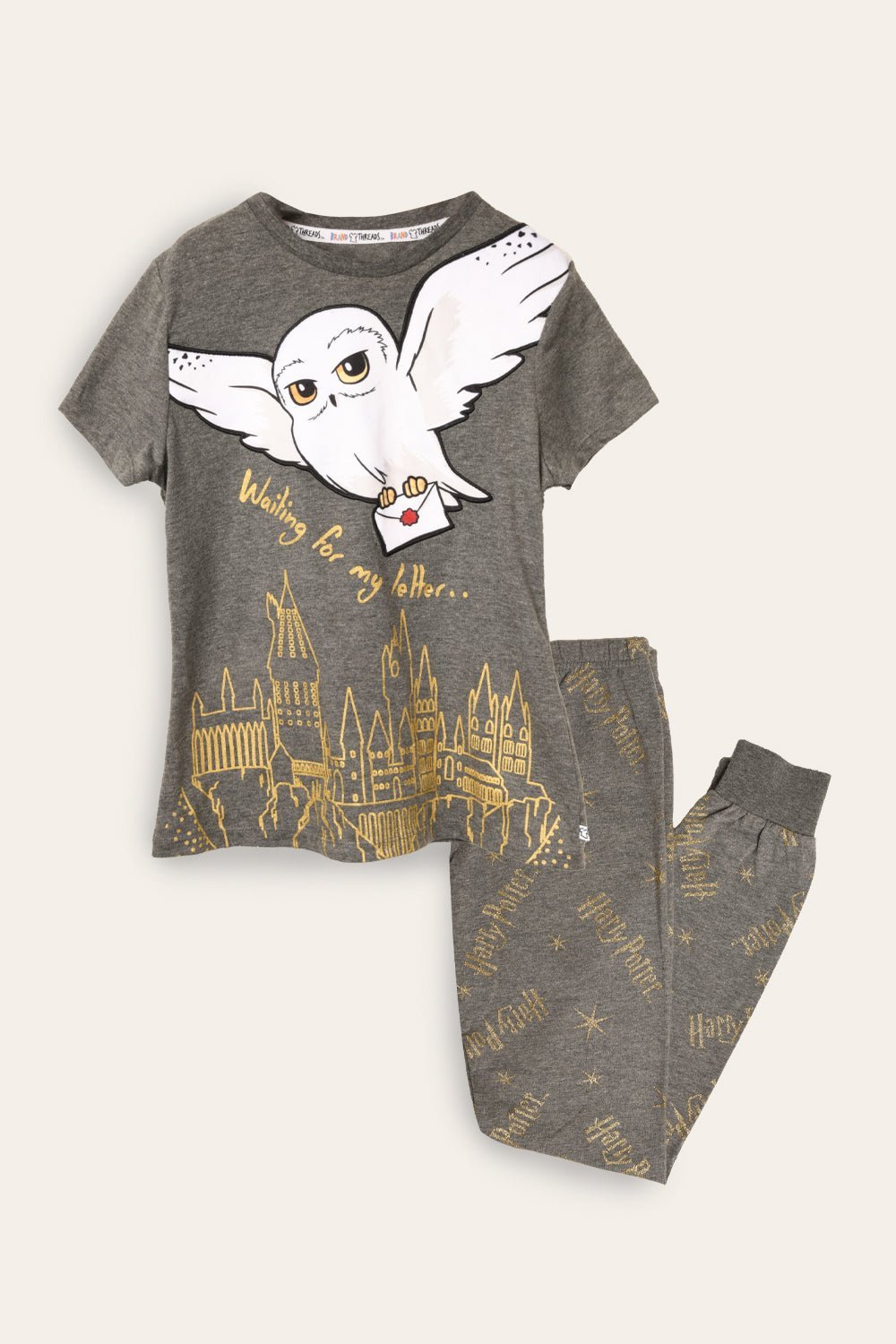 Harry Potter Hedwig Girls BCI Cotton Pyjamas - Brand Threads