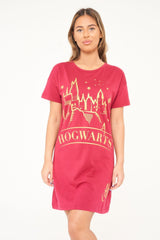 Harry Potter Hogwarts Women's BCI Cotton Nightie - Brand Threads