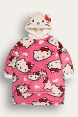 Hello Kitty Girls Hoodie Blanket - Brand Threads