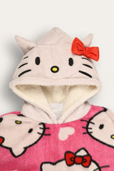 Hello Kitty Girls Hoodie Blanket - Brand Threads