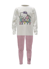 Hello Kitty Girls Pyjamas Long Sleeved Kids Pyjamas Set Official Merchandise - Brand Threads