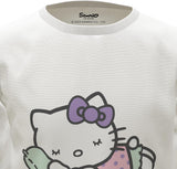 Hello Kitty Girls Pyjamas Long Sleeved Kids Pyjamas Set Official Merchandise - Brand Threads