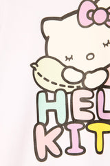 Hello Kitty Girls Pyjamas Long Sleeved Kids Pyjamas Set Official Merchandise - Brand Threads