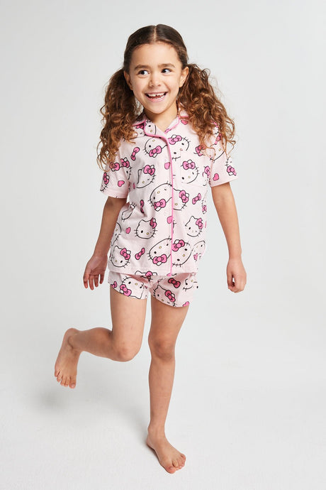 Hello Kitty Girls Short Pyjama Set - Brand Threads