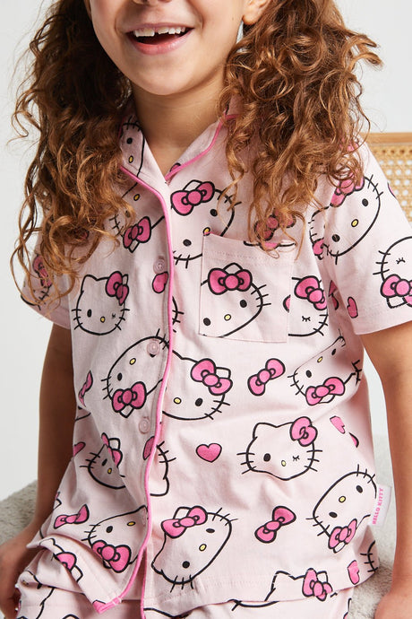 Hello Kitty Girls Short Pyjama Set - Brand Threads
