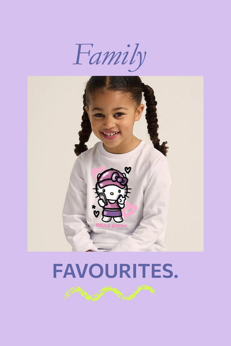 Hello Kitty Girls White Pyjama Set – 100% Cotton Long Sleeve & Trousers - Brand Threads