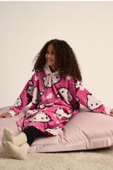 Hello Kitty Girls Hoodie Blanket