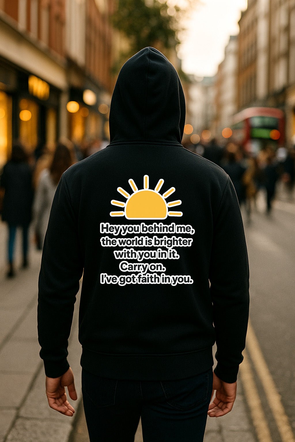 Hey You Behind Me Mental Health Hoodie - Brand Threads