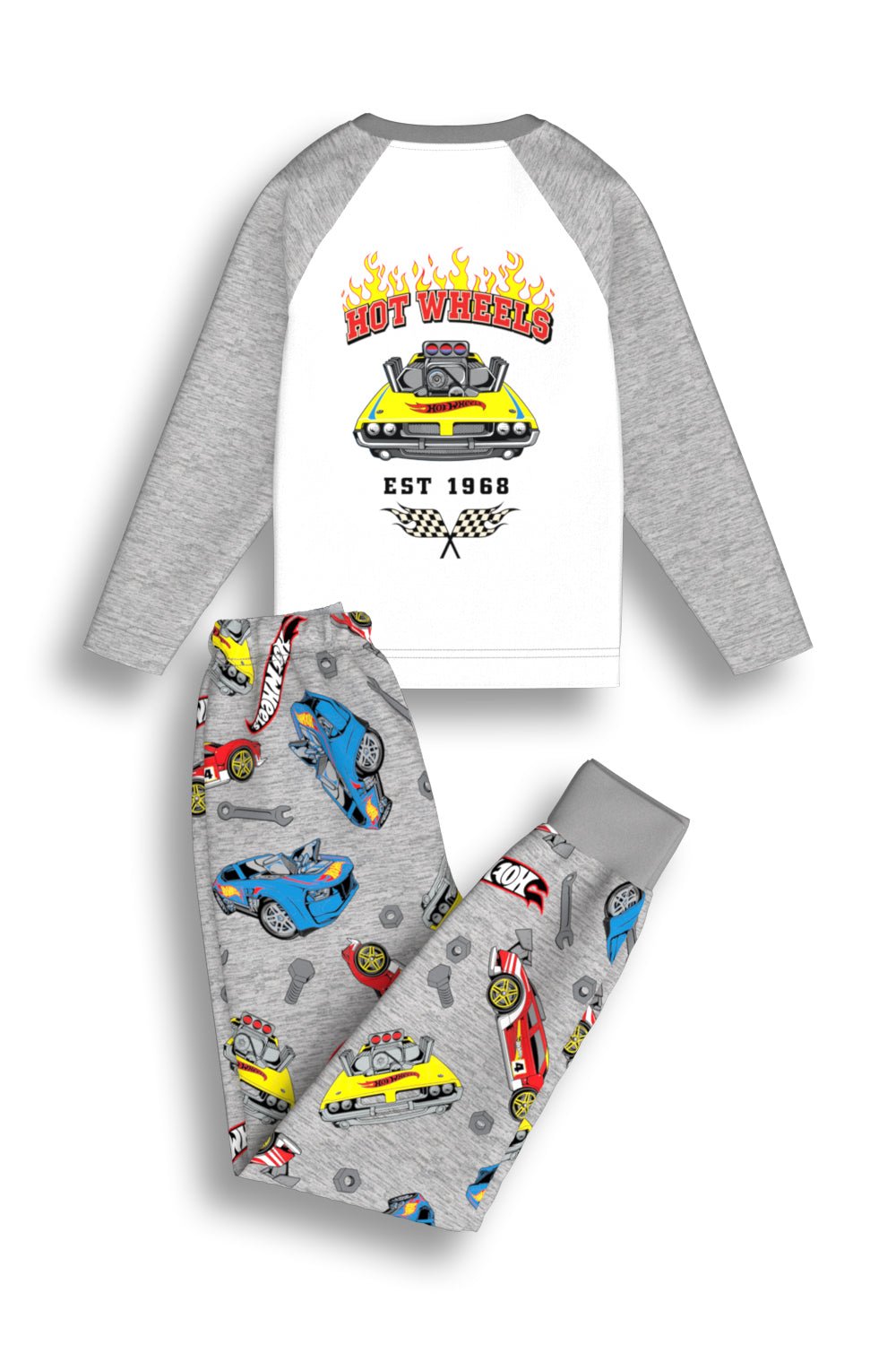 Hot Wheels Boys Long Sleeve Pyjama Set - Brand Threads