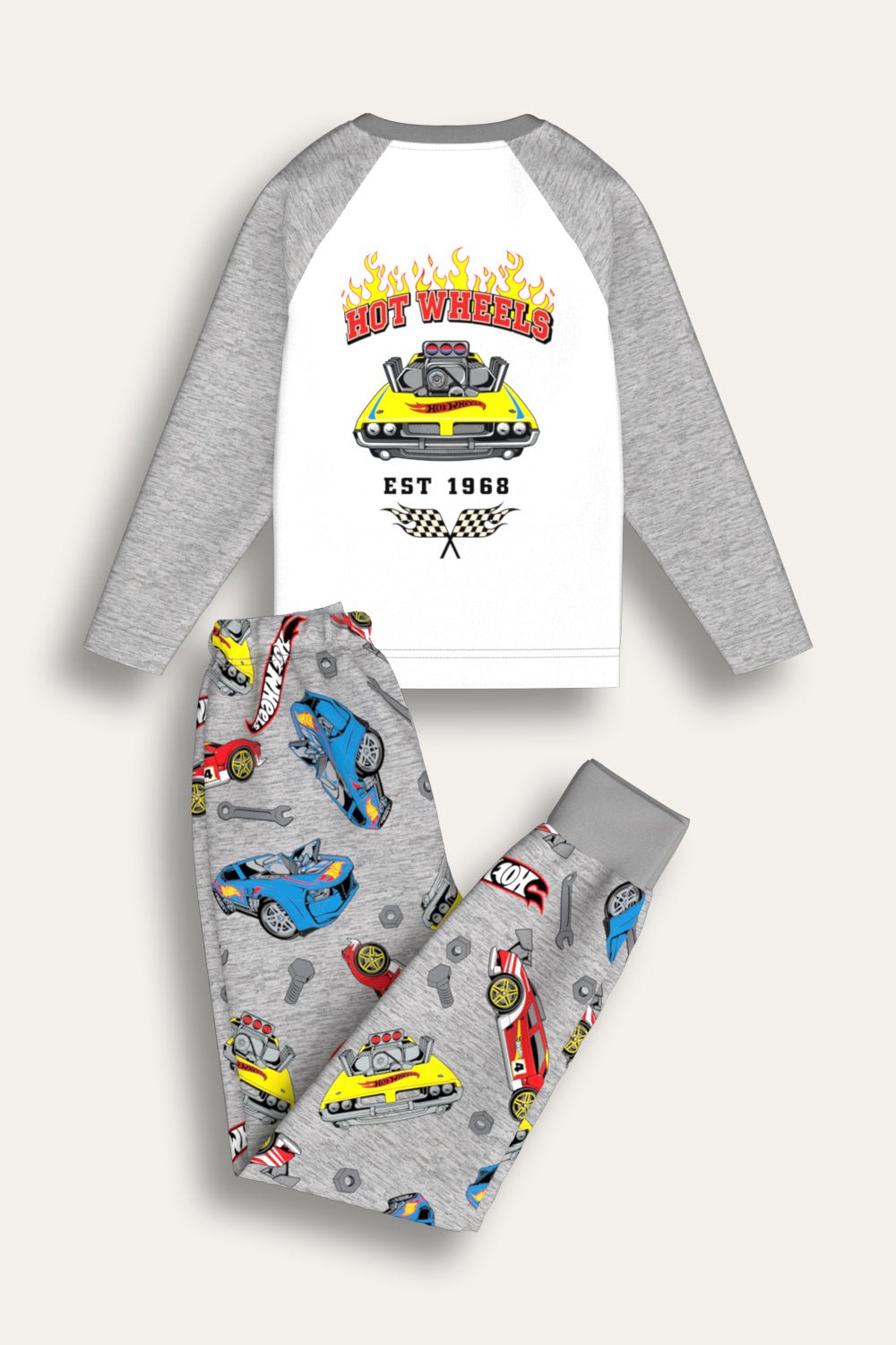 Hot Wheels Boys Long Sleeve Pyjama Set - Brand Threads