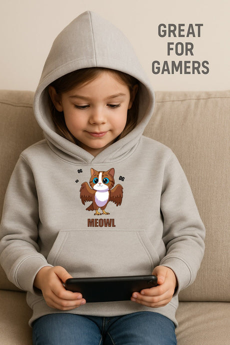 Italian Brainrot Kids Grey Hoodie - Brand Threads