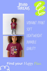 Italian Brainrot kids t shirt maroon - Brand Threads