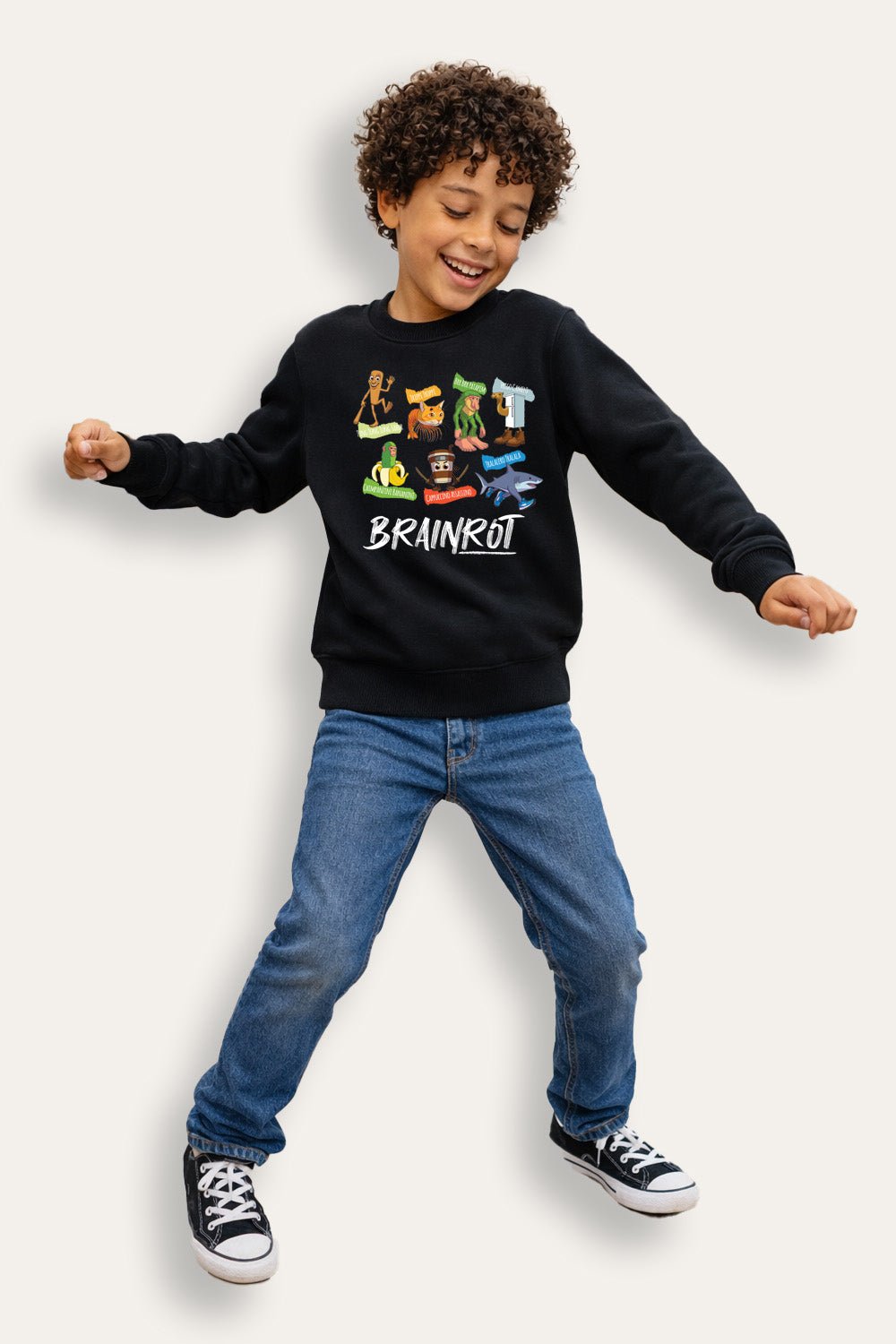 Kids Brainrot Sweatshirt - Brand Threads