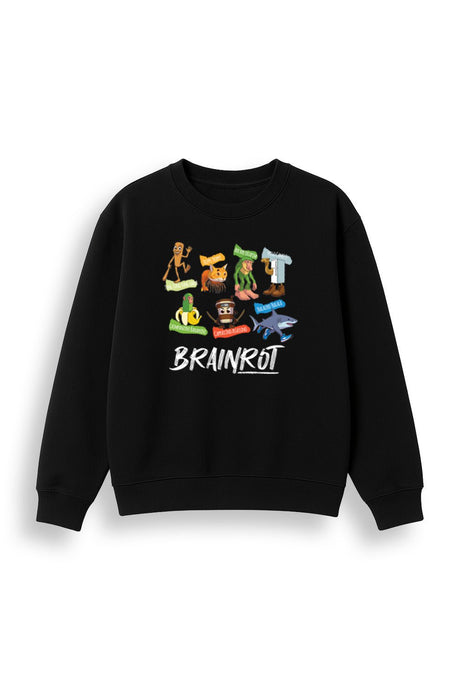 Kids Brainrot Sweatshirt - Brand Threads