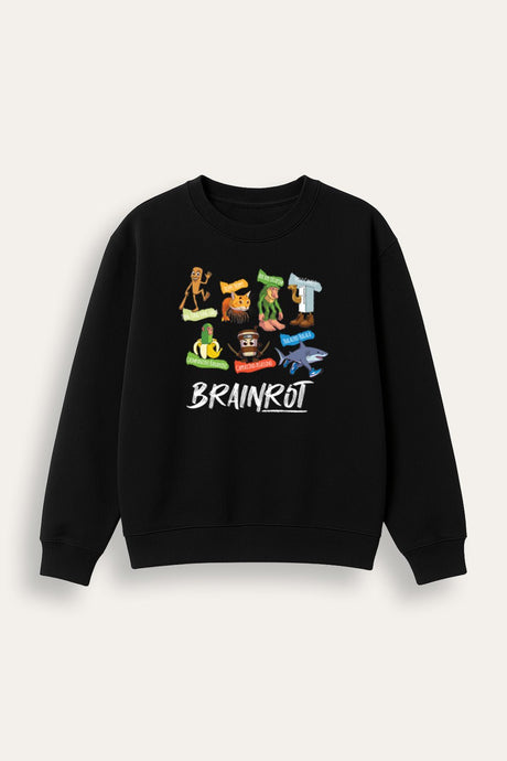 Kids Brainrot Sweatshirt - Brand Threads