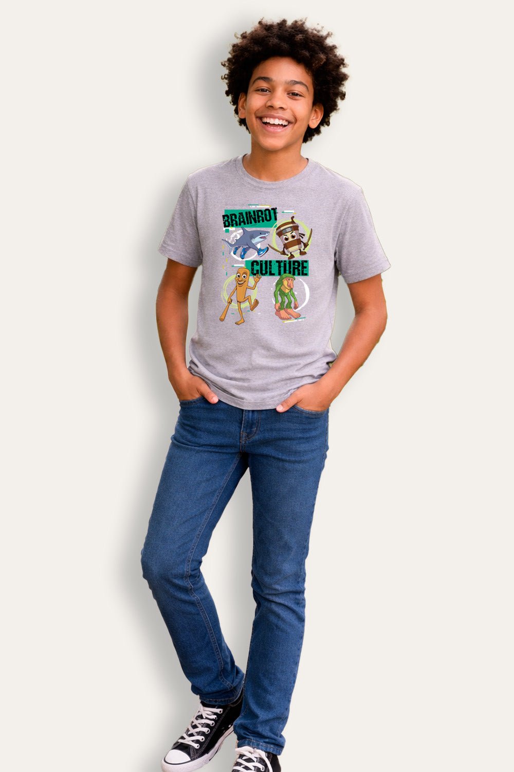 Kids Brainrot T Shirt - Brand Threads