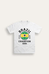 Kids Brazil Football T-Shirt - Brand Threads