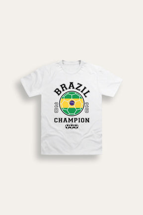 Kids Brazil Football T-Shirt - Brand Threads