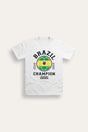 Kids Brazil Football T-Shirt - Brand Threads