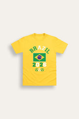 Kids Brazil Football T-Shirt - Brand Threads