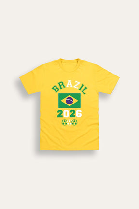 Kids Brazil Football T-Shirt - Brand Threads