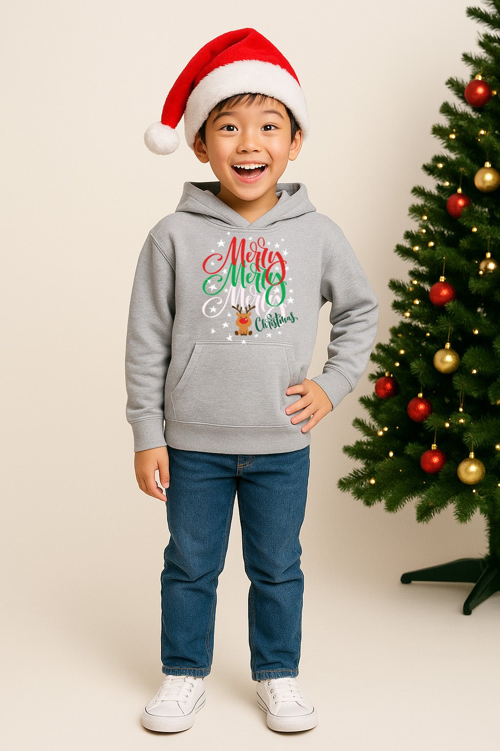Kids Christmas Hoodie - Brand Threads