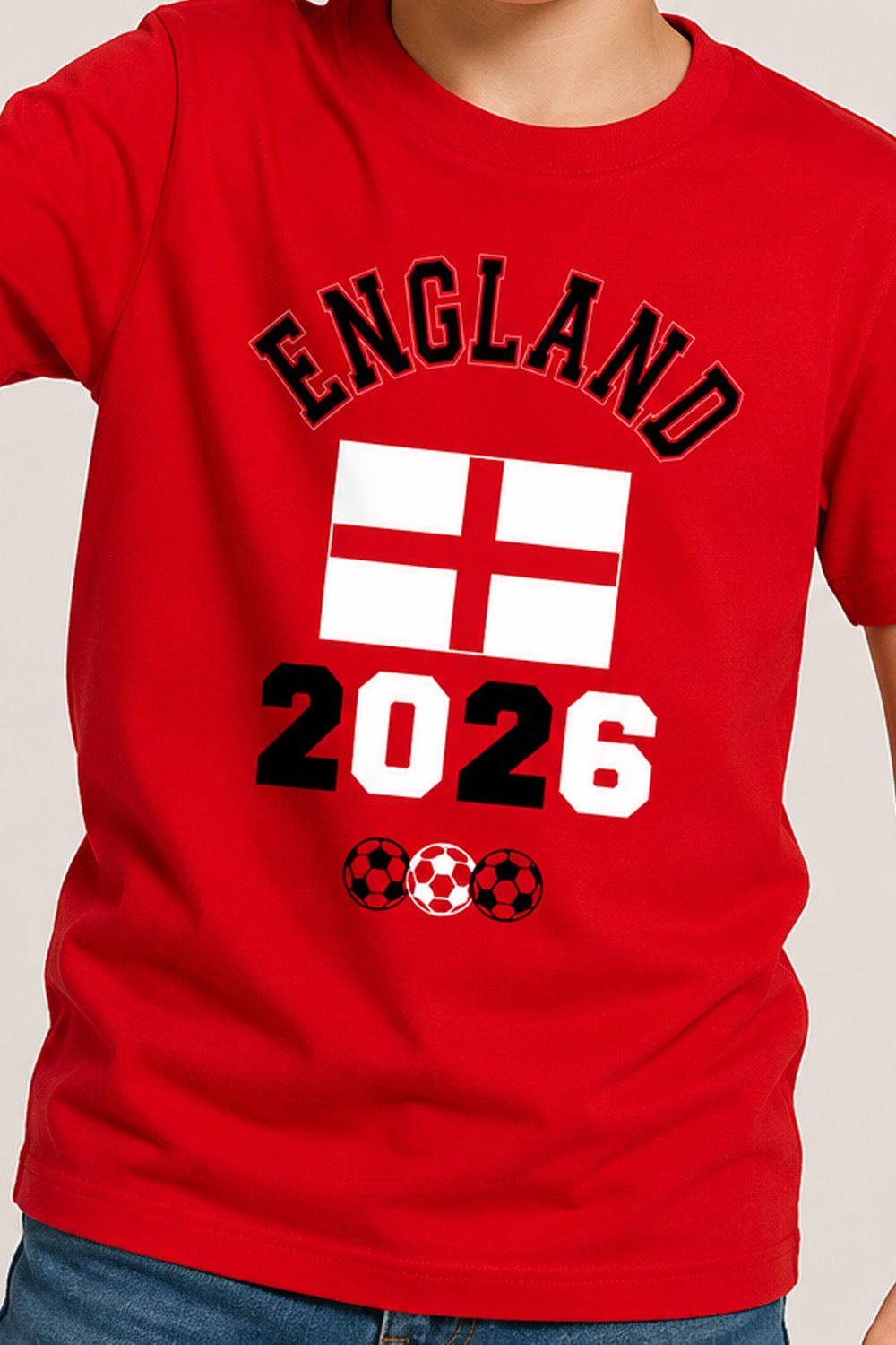 Kids England Football T-Shirt - Brand Threads