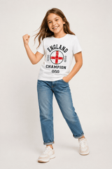 Kids England Football T-Shirt - Brand Threads