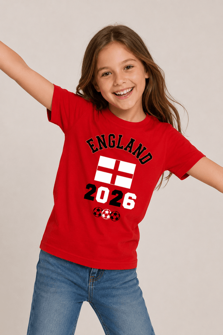 Kids England Football T-Shirt - Brand Threads