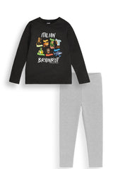 Kids Italian Brainrot Long Sleeve Pyjama Set - Brand Threads