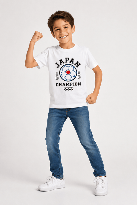 Kids Japan Football T-Shirt - Brand Threads