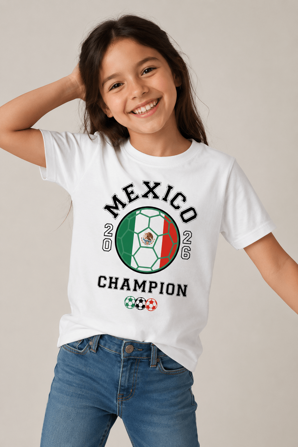 Kids Mexico Football T-Shirt - Brand Threads